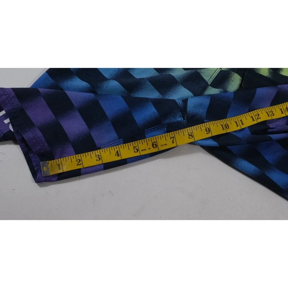 Hurley Board Shorts Boys 12 Multicolor‎ Gradient Checkerboard Swim Trunks Logo